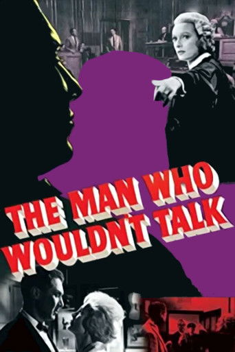The Man Who Wouldn't Talk 1958